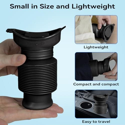 Pee Bottles for Men, Portable Toilet, Collapsable Portable Urinal 750ML — view 4