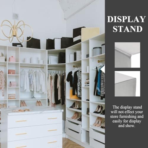 Sewroro Stainless Steel Shoe Bag Display Stand Silver Large for Store — view 6