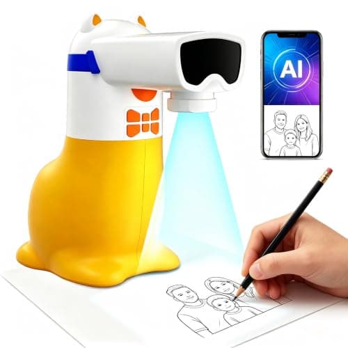 Yoturetoys AI Drawing Projector for Kids, Birthday Gift Toy, Ages 5-12