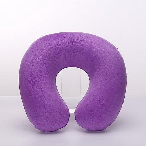 ulafbwur U-Shaped Travel Pillow Support Neck Neck Pillow Cushion U-Shaped Pillow Practical Light Purple One Size — view 2