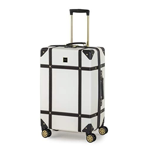 Rock Vintage Medium 57L Hard Shell Suitcase - Cream
