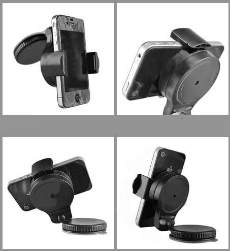 Active Pro - Compact Car Holder / Mount for Mobile Phones, MP3 / MP4 Player and Sat Navs - Works with Apple iPhone, HTC, Samsung Galaxy etc. Mobile Phones - 360 Degree Rotation - Pocket Size - AAA Products® — view 2