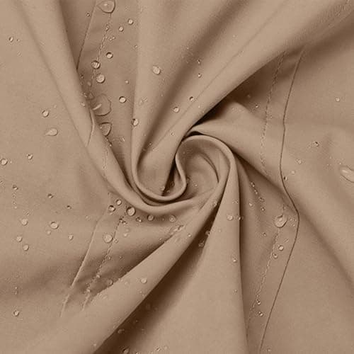 Znwerma women's rain jacket Waterproof Jacket Lightweight for Women Ladies Windbreaker Rain Coats Full Zip Hooded Long Raincoat Casual Hiking Walking Outwear Khaki — view 6