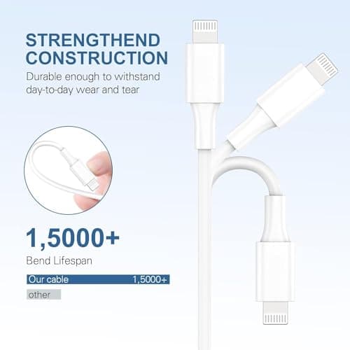 Amoner Short USB C to Lightning Cable 2Pack 30cm+15cm MFi Certified IPhone — view 4