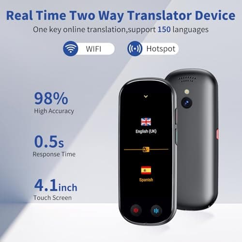 Language Translator Device No WiFi Needed, Upgraded ChatGPT Ai Translator — view 2