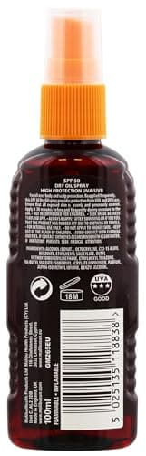 Malibu Sun SPF 50 Non-Greasy Dry Oil Spray for Tanning, High Protection, Water Resistant, 100ml — view 2