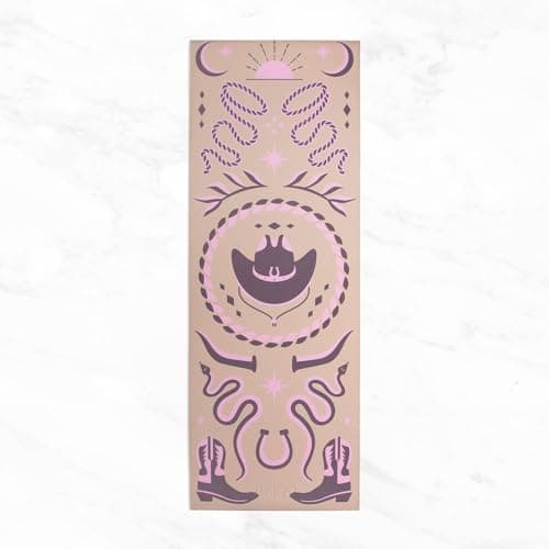 MYGA Yoga Starter Set - 6mm Non-Slip Yoga Mat, Yoga Block and Strap - Starter Kit for Beginners in Pilates, Exercise and Fitness - Choice of Design (Cowgirl) — view 6