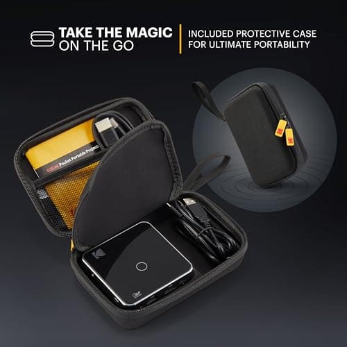 Kodak Ultra Mini Rechargeable Pocket Projector – DLP Pico Black Projector 100” Display, HDMI/USB/Micro SD, Built-in Speaker & Carrying Case — view 2