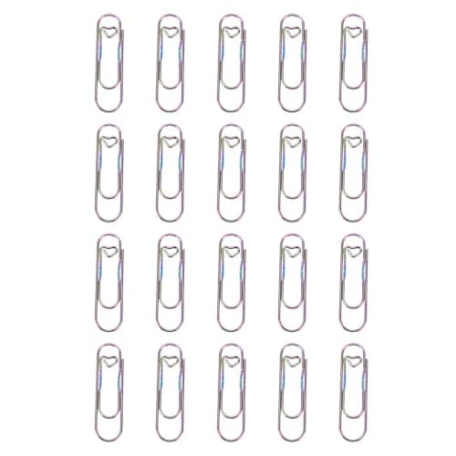 Aramox Pen Clips Stainless Steel Paperclip Pen Holders 20 Pack Colorful Notebook Clamp with Storage Box Clip On Design for Students Teachers Office School Travel — view 6