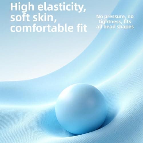 QuivyLivy Sunscreen Hood for Swimming, UPF50+ Diving Face Mask with Ergonomic Design, Seamless Water Sports Headgear for Men Women, Beach Surf Snorkel(blue) — view 4