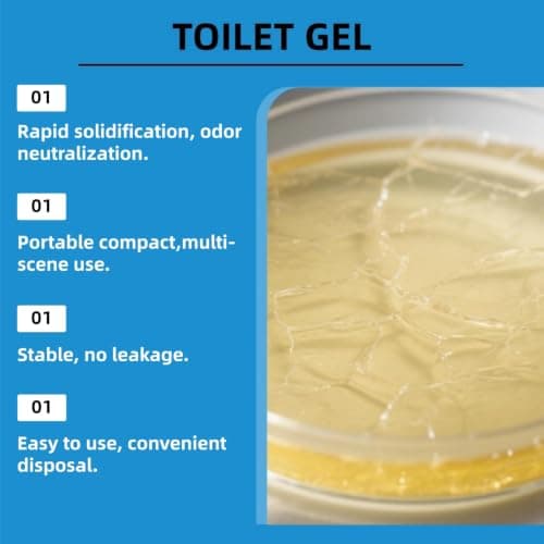 20pcs Portable Toilet Gel With Absorbent Crystals&Powder,Toilet Absorbent Powder Fast-Acting Camping Toi-Let Gel,Camping Toil-Et Absorbent G-El Sachets,Odor Control Toil-Ets Bags For Outdoor Car — view 3