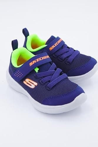 Skechers Boys' Mini Wanderer Trainer, Navy, 8 UK Toddler — view 2