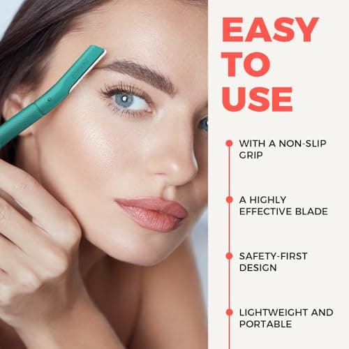 ZOMCHI Eyebrow Razor for Women & Men,Precision Cover,Green — view 3