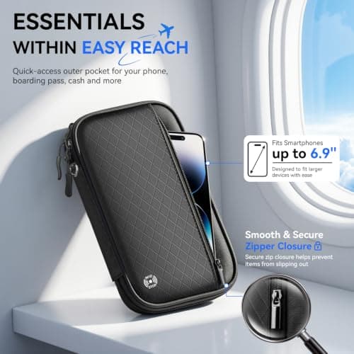 Looxmeer Family Passport Holder, RFID Blocking Waterproof Travel Wallet — view 6
