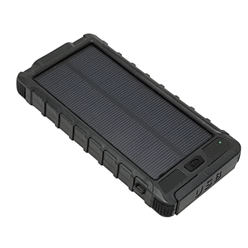 SIXRUN Portable Solar Phone, 20000mAh with and Flashlight (Black) — view 2