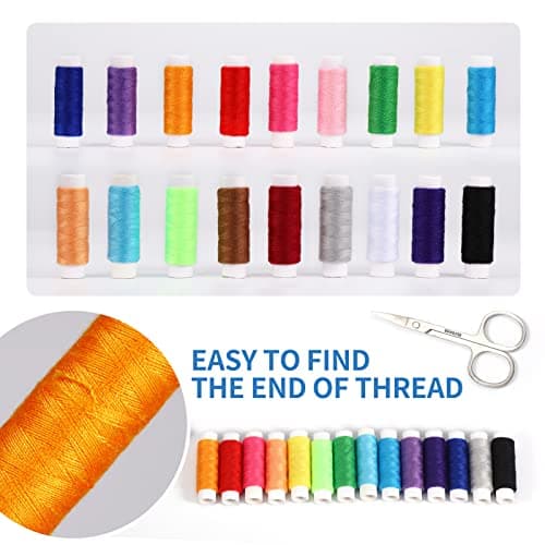 Sewing Kit for Adults,MARQUEEN Needle and Thread Kit with Sewing Supplies and Accessories Contains Scissors,Needles, Measure Tape,Seam Ripper,Suitable for Home, Travel, Beginner, Emergency — view 3