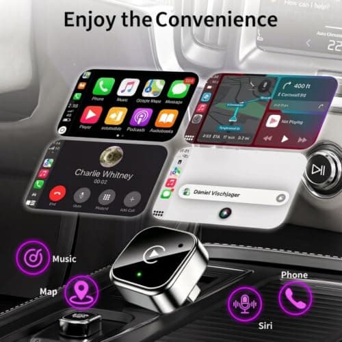 2 in 1 Wireless CarPlay and Android Auto Adapter — view 2