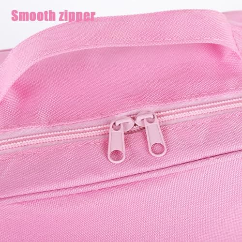 Fadcaer First Aid Kits,Portable Red Bag Emergency Kit,Large Emergency Medical Kit,Empty Medicine Bags,Medicine Storage Bag,Travel Empty Medical Medicine Bags for Camping and Home,Car (Pink) — view 5