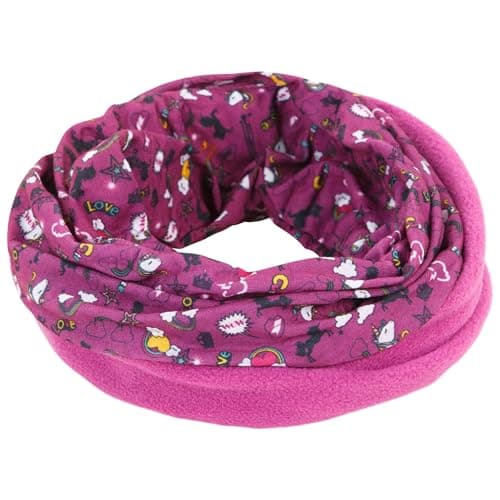 Trespass Callaghan Childrens Microfleece Neck Warmer Unicorn Print One Size