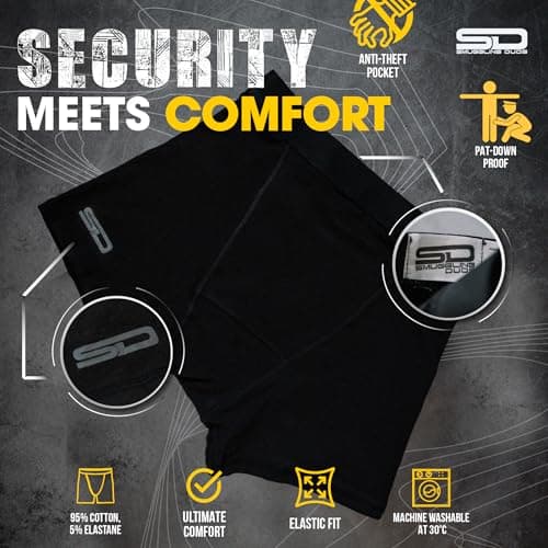 Smuggling Duds Boxer Brief Shorts - Anti Theft, Pickpocket Proof, Travel Pocket Underwear — view 5