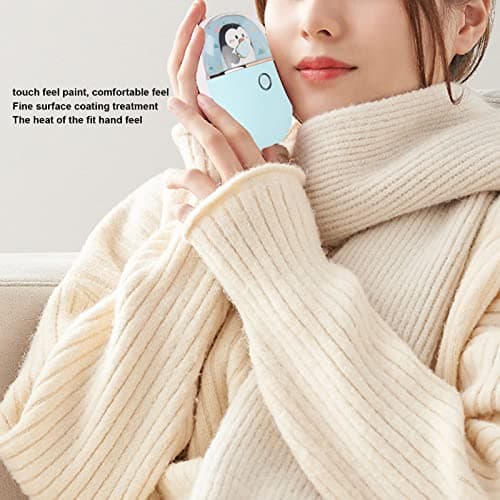 2 in 1 Electric Hand Warmer Electric Hand Warmer Power Bank Rechargeable Handwarmer USB Rechargeable 5000mAh (Mint) — view 5