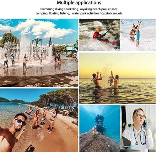 Wellhouse Waterproof Phone Pouch, Waterproof Phone Case for iPhone 15 14 13 12 Pro Max XS Samsung, IPX8 3D Cellphone Dry Bag Beach Essentials Crystal Mint-1 Pack 7.0" — view 2