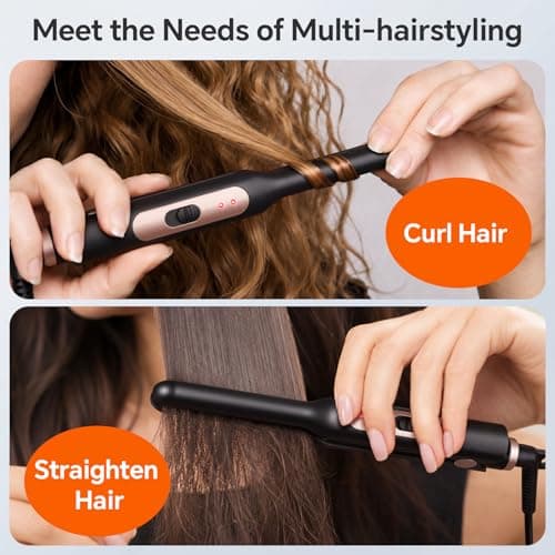 JAETON Mini Travel Hair Straightener, Small Flat Iron 2 Temp 180°C/210°C — view 2