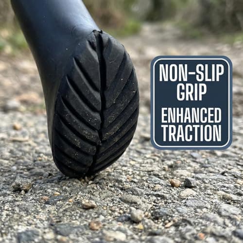 20 Pack Trekking Pole Tips Replacement (Reinforced Metal Washer) - 11mm Universal Walking Stick End Caps - Heavy Duty Anti-Slip Rubber Ferrule Protectors for Hiking (B) — view 4