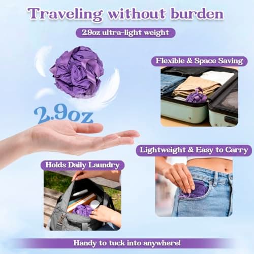 WiseBoy Large Laundry Bag with Handles, Heavy Duty Travel Laundry Bag — view 6