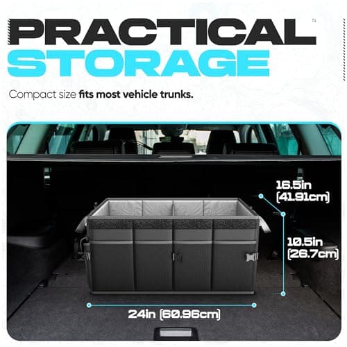 FORTEM Car Boot Organiser - Foldable Car Organiser & Storage for SUV Trucks — view 4