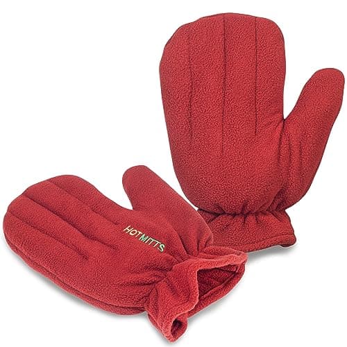 Microwave Hand Warmers Gloves - Pair of Hot Mitts red medium — view 6
