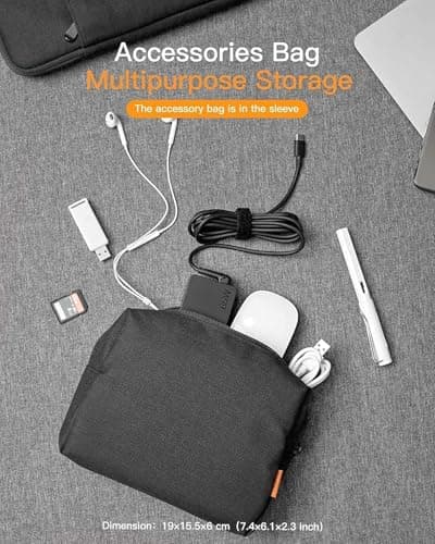 Inateck Laptop Bag for 15 inch MacBook Air M5 M4 M3 M2 2023-2026 — view 3