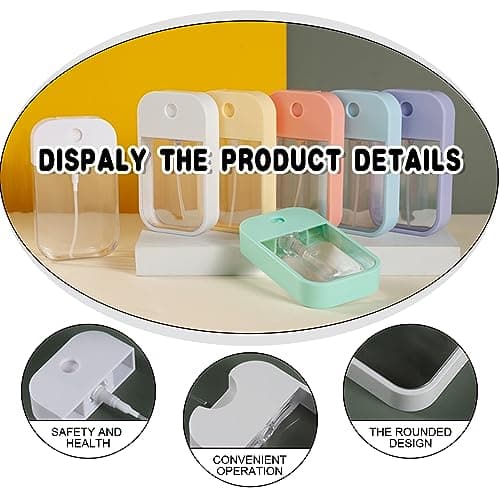 Eowppue 6-Pack Travel-Friendly Spray Bottle Set Refillable Cosmetic，Moisturizing Sprayer Box and Sanitizer Bottles - 45ml Capacity, Ideal for Outdoors and Travel — view 3