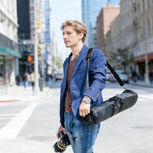 WSNDM Tripod Carry Case Bag, Padded Tripod Case Bag, with Strap for Light Stand, Photography Studio Flash, Monopod Umbrella Boom Stand 80 Cm, Oxford Fabric — view 6