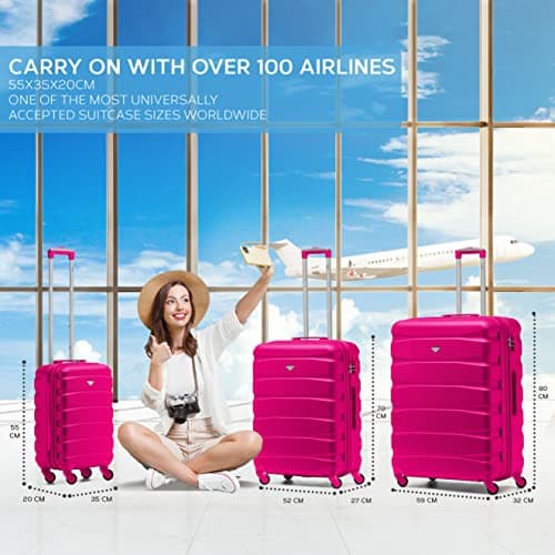 Flight Knight Lightweight 4 Wheel ABS Hard Case Extra Large Suitcase Approved for Over 100 Airlines Including easyJet, British Airways, Ryanair, Jet2, Emirates & Many More - Check-in Large Size 29" — view 2