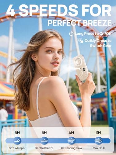 Kssvzz Portable Handheld Misting Fan, Rechargeable Mini Personal Fan — view 5