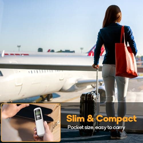 MYCARBON Battery-Free Luggage Scale, Eco-Friendly Travel Scale Portable Handheld Luggage Weigher with Accurate Weight Measurement Suitcase Weigher for Travel, 110lb/50kg with Tare Function — view 6