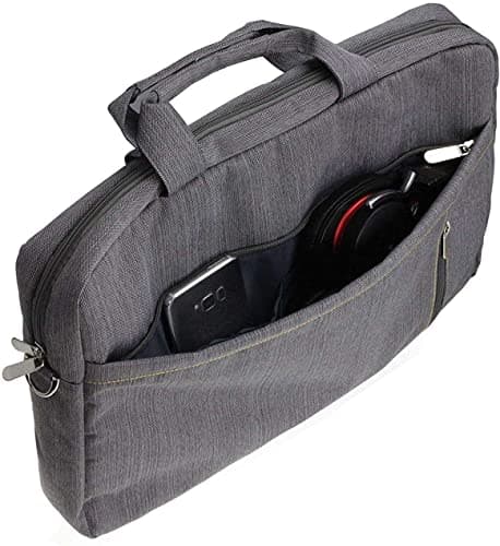 Navitech Grey Sleek Water Resistant Travel Bag - Compatible with VTech Toddler Tech Laptop — view 4