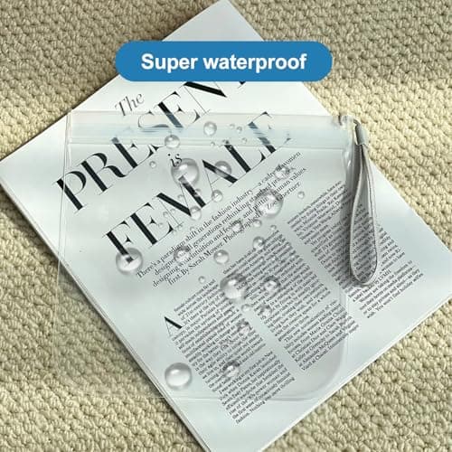 2‑Pcs Clear Travel Toiletry Bags, 20×20cm PVEA Airport Security Liquid Bags — view 5