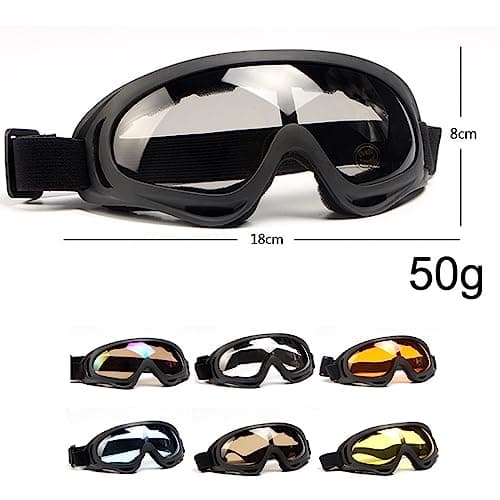 Wraparound Safety Goggles Impact Resistant Sealed Protective Work Glasses Over Spectacles for Construction, Lab, Welding, Cycling, Transparent — view 2
