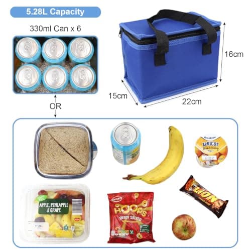 Fashion Stationery Insulated Lunch Bag, Polyester, Small Cooler — view 3
