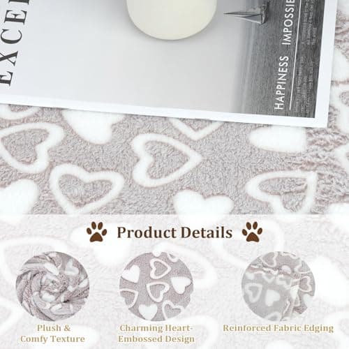 Dog Blanket Washable, 100 × 80 cm Cat Blanket, Fluffy Pet Puppy Blankets — view 3