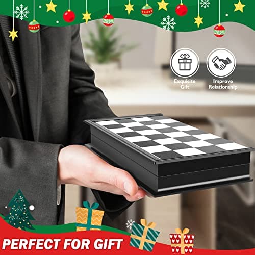 Peradix Chess Board Set Game -Travel Magnetic Chess Piece Set with Chess Folding/Portable Storage Board-Traditional Strategy Game for Kids/Children/Adults — view 2