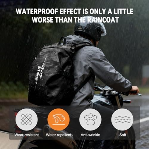 HYC00 Motorcycle Backpacks for Men Women Waterproof Helmet Backpack, Motorcycle Accessories, Laptop Bags, Travel Backpacks, Student School Bags — view 6