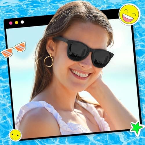 OJIRRU Polarised Sunglasses Womens - Fashion Square Sun Glasses with UV400 Protection Classic Shades for Women Ladies Driving Travel — view 6