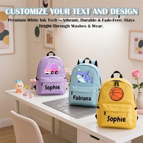 Personalised Children's Backpack, Custom Kids Backpack with Name-Black — view 2