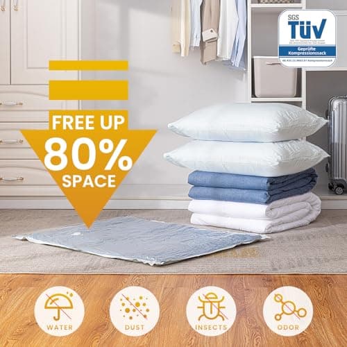 TAILI 4 Pack Jumbo Vacuum Storage Bags for Comforter, 100 X 80 CM — view 2