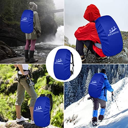 Besrina Backpack Rain Cover (15-90L),Upgraded Non-Slip Cross Buckle Strap & Reflective Waterproof Rucksack Cover for Hiking Camping Traveling Cycling — view 4