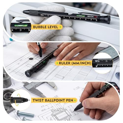 12-in-1 Multi-Tool Pen – Cool Gadget Gifts for Men, Fathers, Teens | Birthday, Christmas, Father’s Day, Stocking Filler, Easter, Valentines, Graduation — view 5