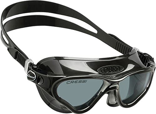 Cressi Cobra Anti Fog Premium Swim Goggles Mask - Black Smoked Lens — view 2